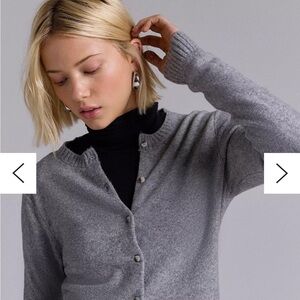 Urban outfitters grey button up sweater